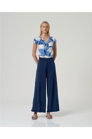 PANTALON MODAL FLUIDO AZUL MARINO