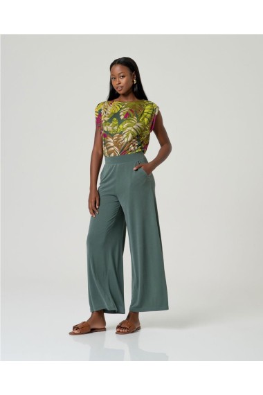PANTALON MODAL FLUIDO VERDE