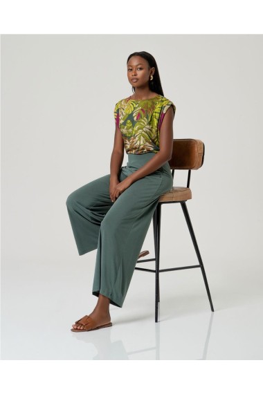 PANTALON MODAL FLUIDO VERDE