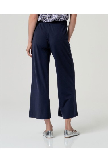 PANTALON CROP  PUNTO AZUL MARINO