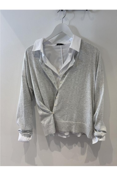 CARDI JACKIE GRIS PERLA