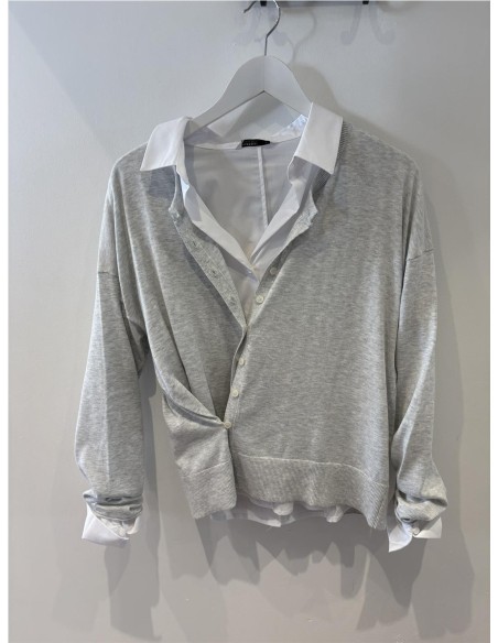 CARDI JACKIE GRIS PERLA