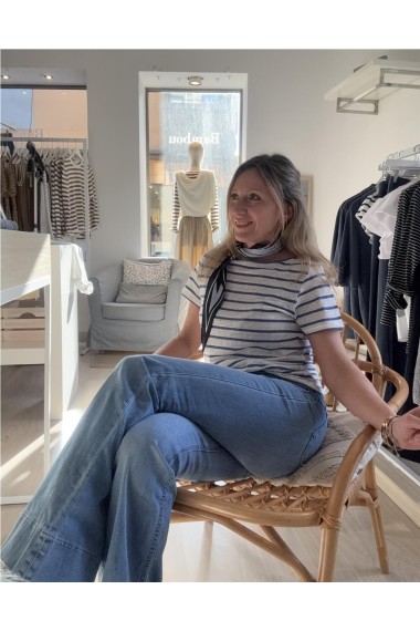 CAMSISETA LINO BEGUR AZUL