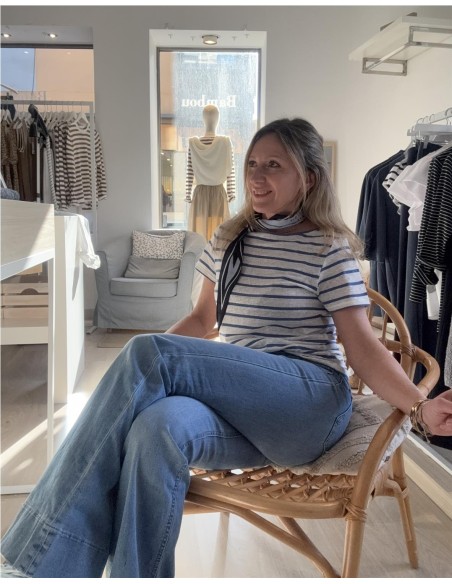 CAMSISETA LINO BEGUR AZUL