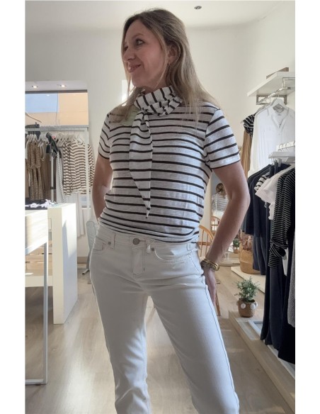 CAMSISETA LINO BEGUR MARRON