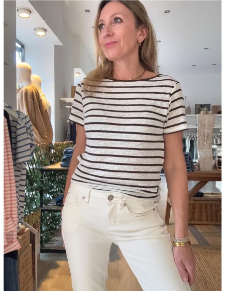 CAMSISETA LINO BEGUR MARRON