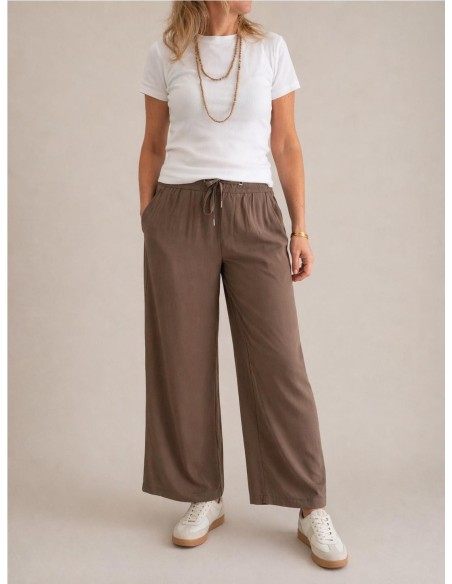 PANTALON VISCOSA CAQUI