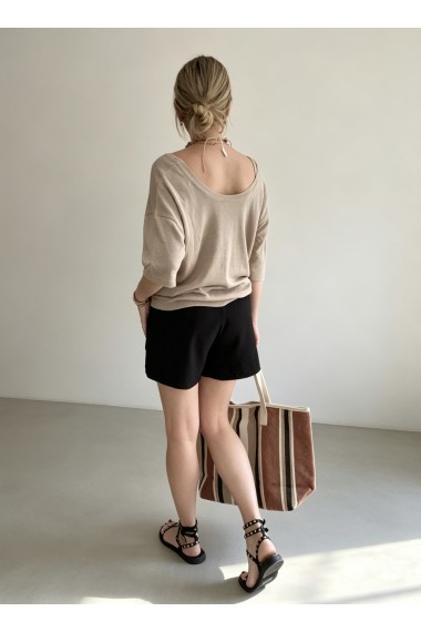 TOP PUNTO REVERSIBLE BEIGE