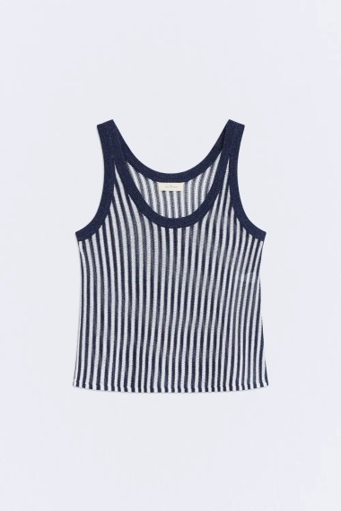 TOP SUNSET AZUL MARINO