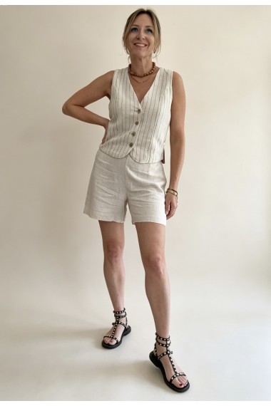 SHORT GOMA CON LINO 2
