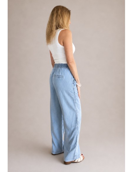 DENIM TENCEL GOMA AZUL CLARO