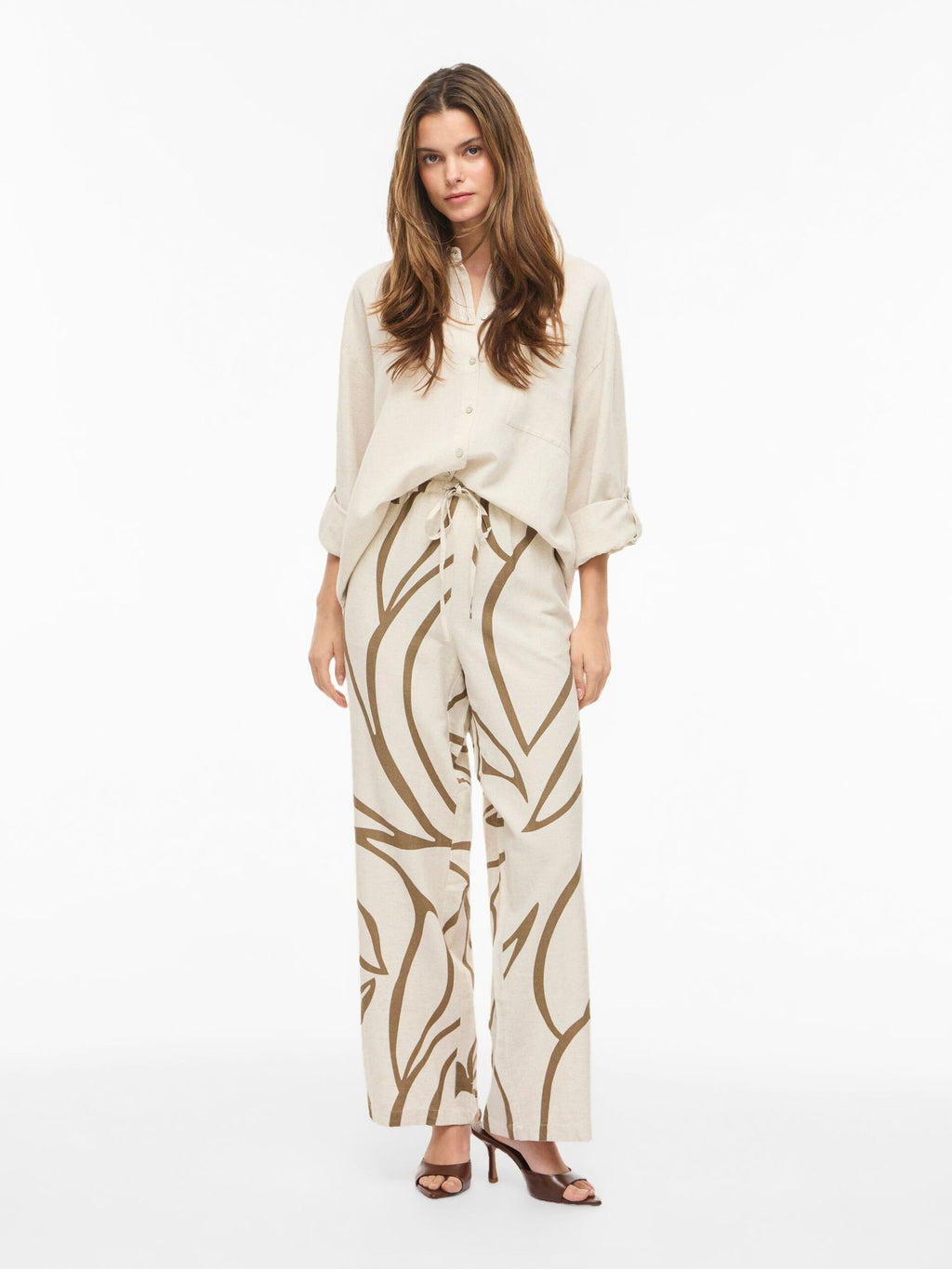 Pantalon con goma cotton estampado