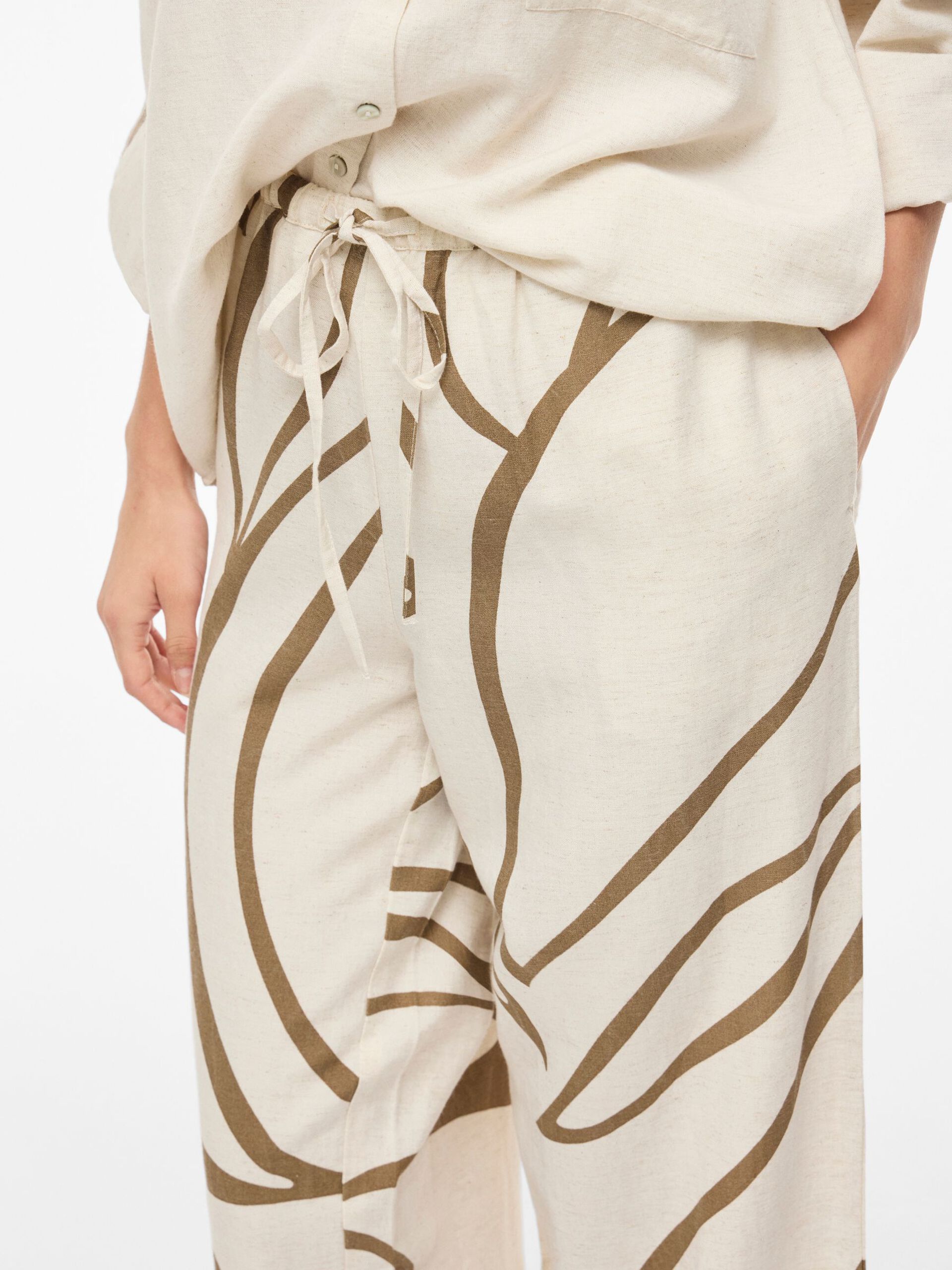 Pantalon con goma cotton estampado