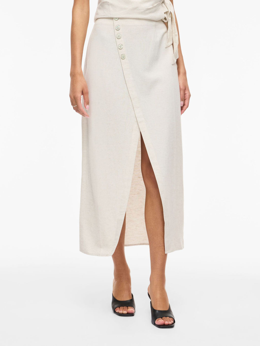 Falda Botones Cotton Natural