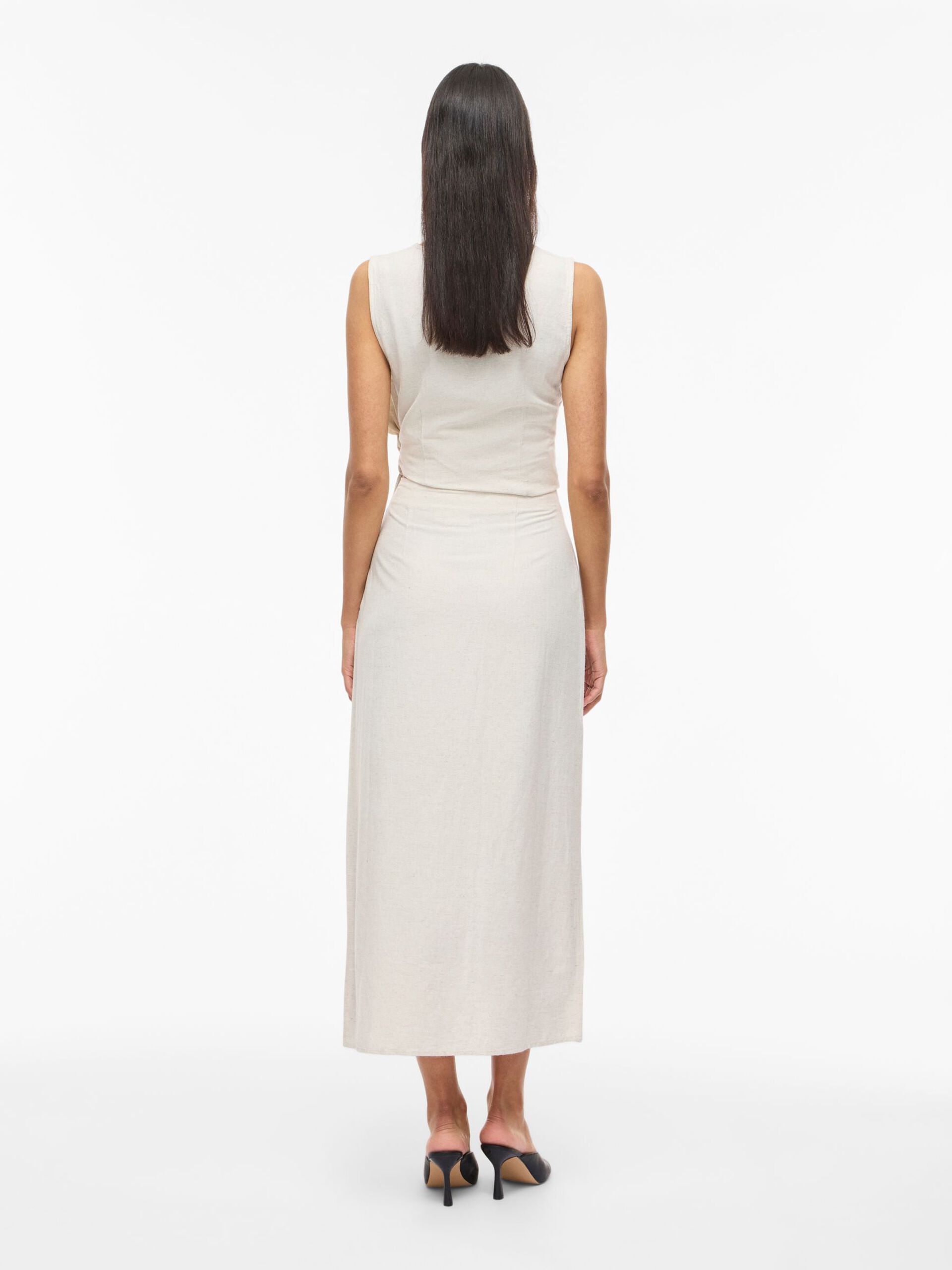 Falda Botones Cotton Natural