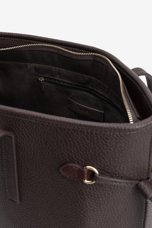 Bolso shopper burdeos