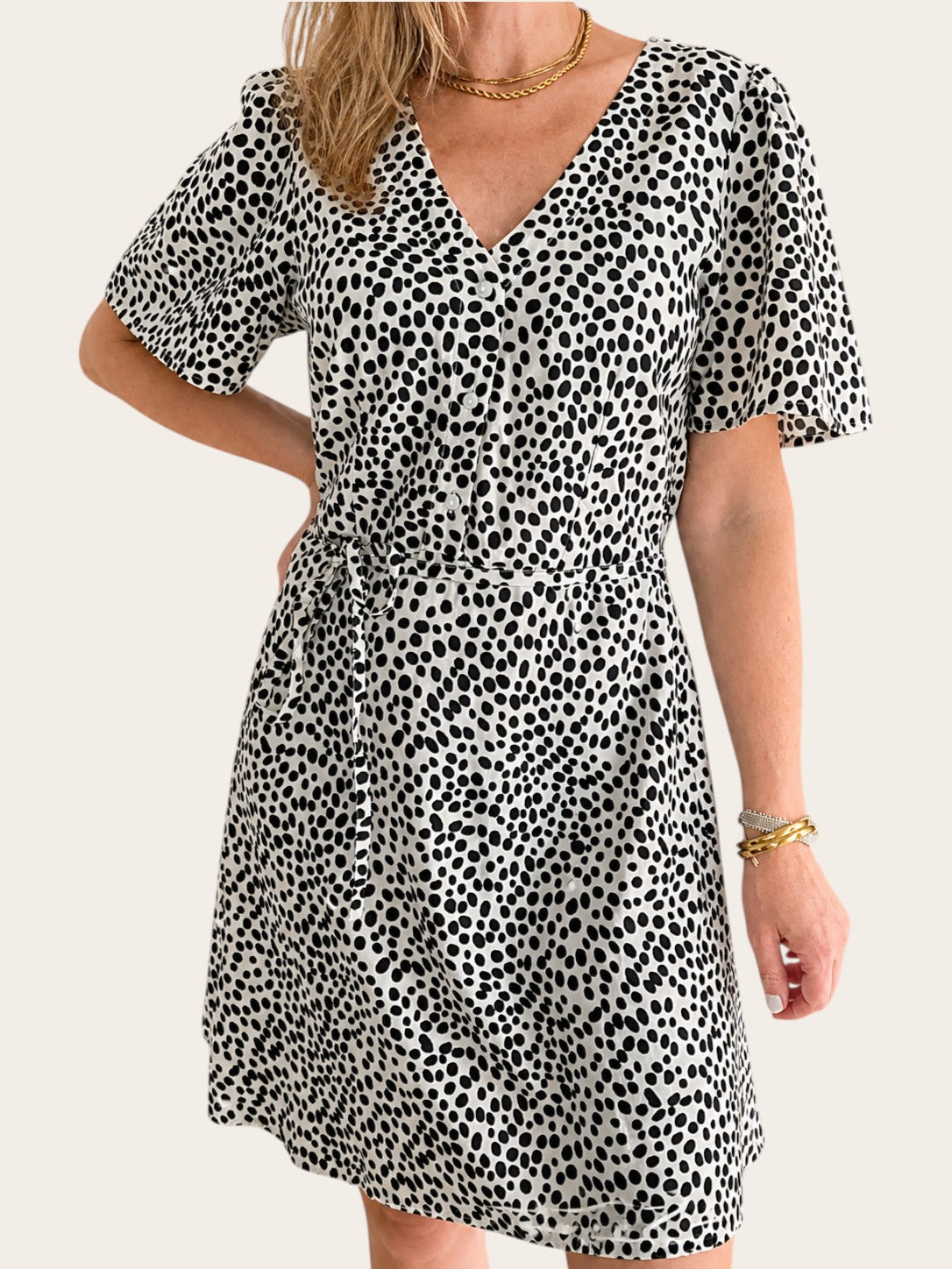 Vestido camisero Dots