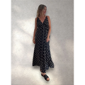Vestido largo lunares