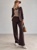 Blazer Milano de punto chocolate