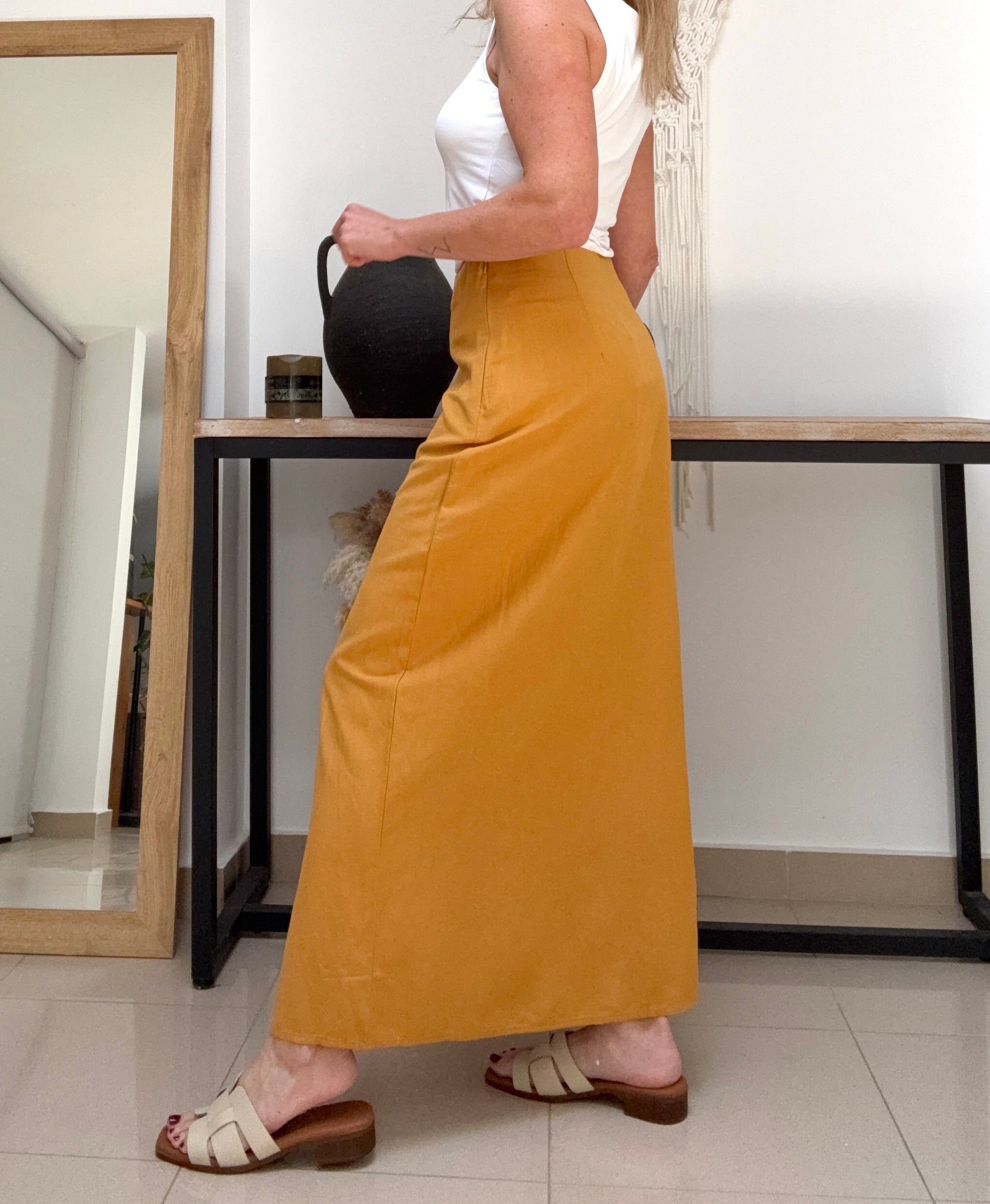 Falda Botones Cotton