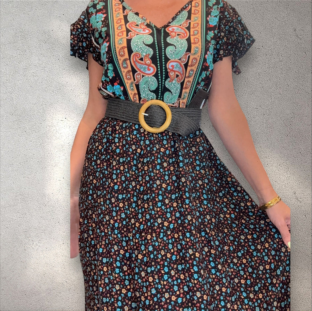 Vestido largo viscosa