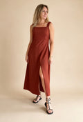 Vestido midi nido de abeja