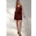 Vestido mini lino
